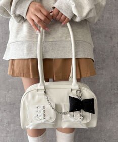 WEGO レースアップボストンバッグ