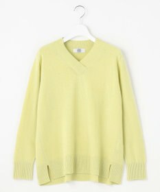 J.PRESS LADIES L 【洗える】CASHMERE BLEND Vネック プルオーバーニット