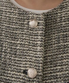 YECCA VECCA ツイードペプラムジレ