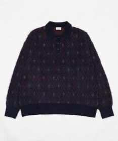 WEGO 【ユニセックス着用ITEM】アーガイルニットポロ