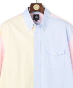 J.PRESS MEN 【J.PRESS ORIGINALS】【UNISEX】Crazy Oxford Half Sleeve Shirt / B.D. / Baggy-Fit
