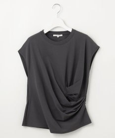 23区 【SLOW/一部店舗限定】MVSコットン カシュクールデザイン Tシャツ