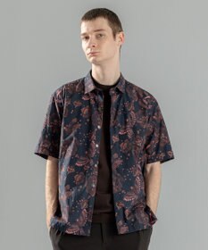 JOSEPH HOMME 新柄【洗える】メキシカントロピカルプリント　半袖レギュラーカラーシャツ