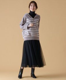 ANY 【ウエストゴム】チュールフレアースカート