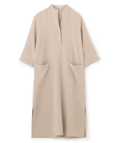 BEIGE， 【洗える】RUE / クロスオーバーVネックワンピース