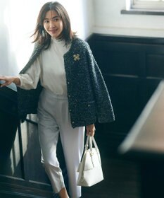 ANY SIS 【セットアップ可】セレモニーダブルクロス テーパードパンツ