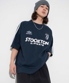 WEGO 【ユニセックス着用ITEM/手洗い可/MLサイズ】ラインゲームロゴT