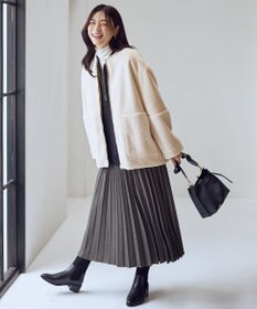 ANY L スエードボアコンビブルゾン