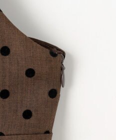 Feroux ドットフロッキー ロンパース