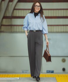 UNFILO 【11サイズ展開】 BEAUTY MOVE タックワイドパンツ