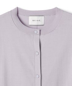 BEIGE， JULIE / コットンシルク クルーネックカーディガン