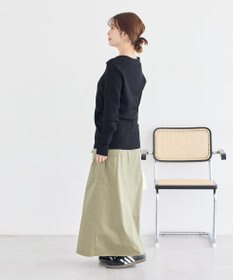 earth music&ecology スキッパー衿リブカーディガン