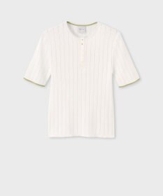 Paul Smith 【洗える】リブアイレット 半袖ニット
