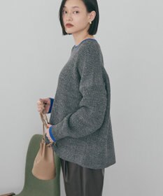 AMERICAN HOLIC 【WEB限定】配色ラインニットプルオーバー