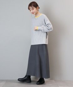 AMERICAN HOLIC 【WEB限定】配色ラインニットプルオーバー