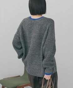 AMERICAN HOLIC 【WEB限定】配色ラインニットプルオーバー