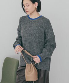 AMERICAN HOLIC 【WEB限定】配色ラインニットプルオーバー