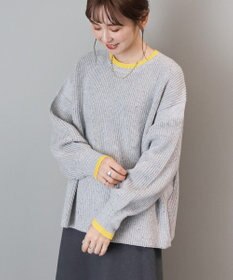 AMERICAN HOLIC 【WEB限定】配色ラインニットプルオーバー