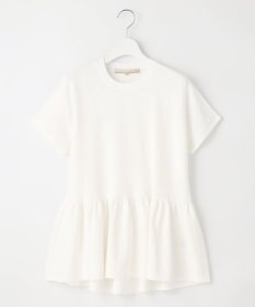 自由区 【XSサイズ～/洗える】クレープストレッチペプラム ニット