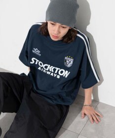 WEGO 【ユニセックス着用ITEM/手洗い可/MLサイズ】ラインゲームロゴT
