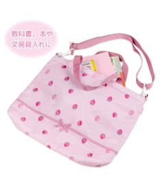 Mother garden マザーガーデン  野いちご レッスンバッグ 《レトロストロベリー柄》