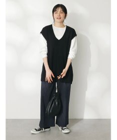 CRAFT STANDARD BOUTIQUE 【２点セット】片畦ニットベスト＋ロンＴＥＥ