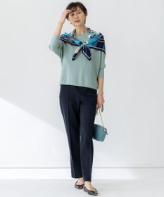 23区 【洗える】コンフォートストレッチ ドルマンスリーブ ニット