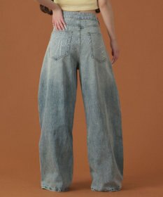 WEGO ラインストーンbackロゴデニム