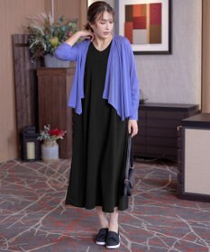 Tiaclasse L 【洗える】ドレープカーディガン