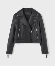 GRACE CONTINENTAL ラムレザーライダースジャケット