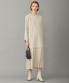 ICB 【洗える】リサイクルポリエステルハイゲージ ドッキングワンピース