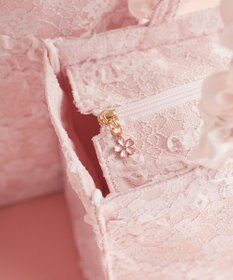 Maison de FLEUR 桜フリルハンドルスクエアトートSバッグ