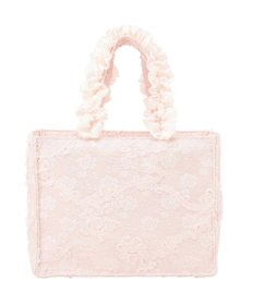 Maison de FLEUR 桜フリルハンドルスクエアトートSバッグ