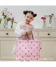 Mother garden マザーガーデン  野いちご レッスンバッグ 《レトロストロベリー柄》