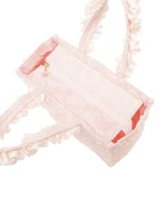 Maison de FLEUR 桜フリルハンドルスクエアトートSバッグ