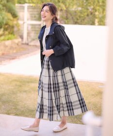 ANY 【ウエストゴム】タックギャザースカート