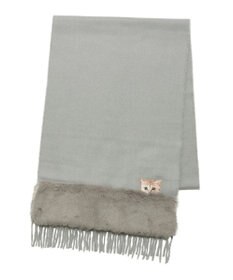 MOONBAT PAUL & JOE ACCESSOIRES ヌネットワッペン×ファームースタッチマフラー（パッケージ入り）