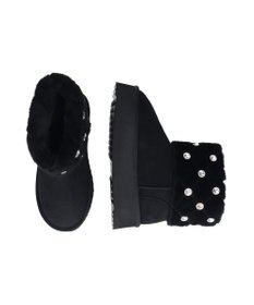 Bridget Birkin 【Bridget Birkin】キルティングビジュームートンブーツ