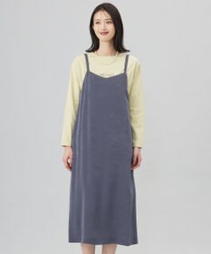 J.PRESS LADIES L 【洗える】マロンサテン キャミソール ワンピース