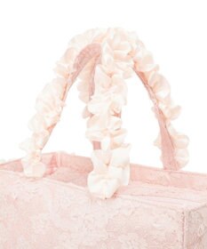 Maison de FLEUR 桜フリルハンドルスクエアトートSバッグ