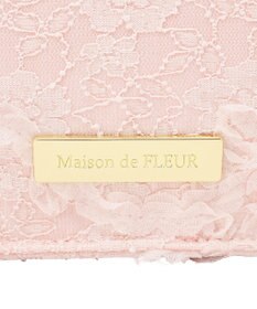 Maison de FLEUR 桜フリルハンドルスクエアトートSバッグ