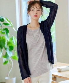 Tiaclasse L 【洗える】ドレープカーディガン