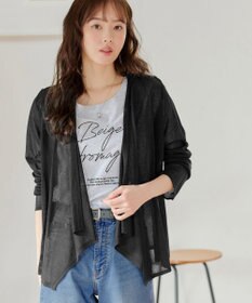 Tiaclasse L 【洗える】ドレープカーディガン