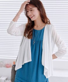 Tiaclasse L 【洗える】ドレープカーディガン