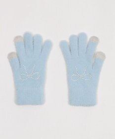 WEGO 【手袋】リボンラインストーングローブ