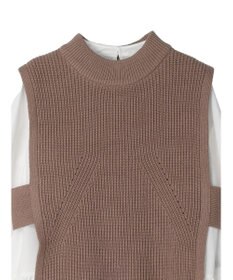 earth music&ecology ＳＥＴ２点　ベスト＋チュニックブラウス