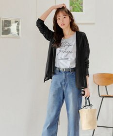 Tiaclasse L 【洗える】ドレープカーディガン