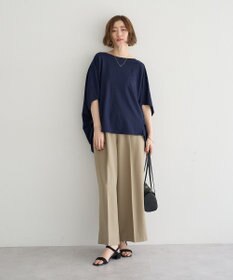 YECCA VECCA 異素材切替バックデザインプルオーバー