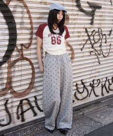 WEGO キーネックサイドレースアップちびT