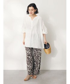 CRAFT STANDARD BOUTIQUE インド綿総柄イージーパンツ